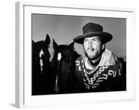 For a Few Dollars More, Clint Eastwood, 1965-null-Framed Photo