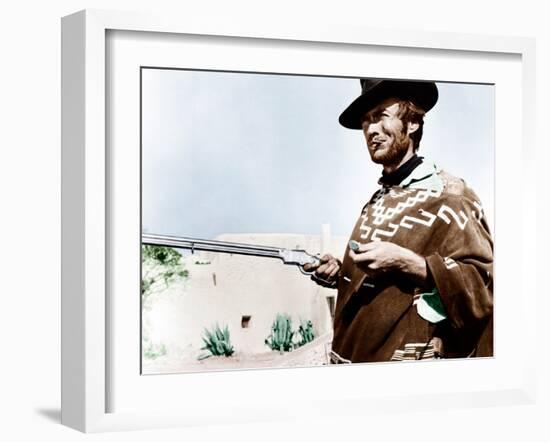 For a Few Dollars More, Clint Eastwood, 1965-null-Framed Photo