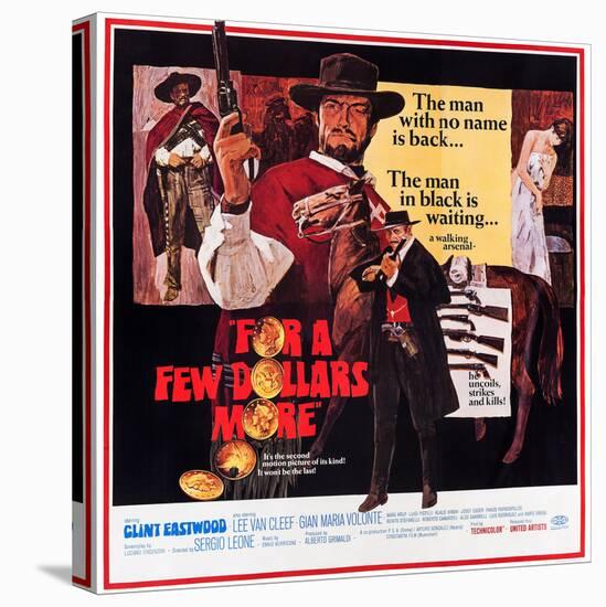 For a Few Dollars More, Clint Eastwood, Lee Van Cleef, 1965-null-Stretched Canvas