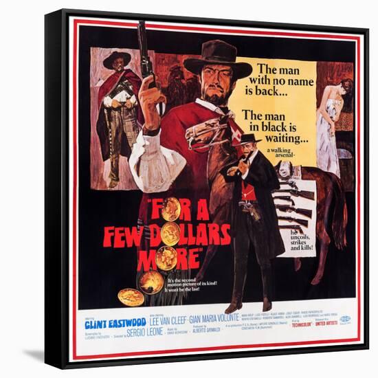 For a Few Dollars More, Clint Eastwood, Lee Van Cleef, 1965-null-Framed Stretched Canvas