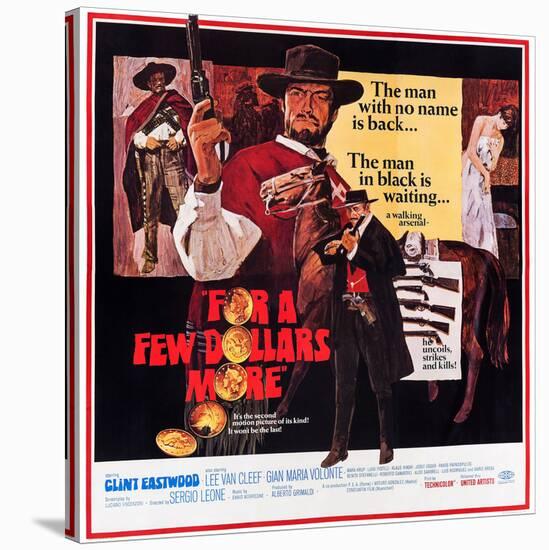 For a Few Dollars More, Clint Eastwood, Lee Van Cleef, 1965-null-Stretched Canvas