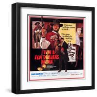 For a Few Dollars More, Clint Eastwood, Lee Van Cleef, 1965-null-Framed Art Print