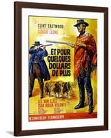 For a Few Dollars More, Clint Eastwood on French Poster Art, 1965-null-Framed Art Print