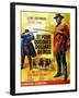 For a Few Dollars More, Clint Eastwood on French Poster Art, 1965-null-Framed Art Print