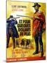 For a Few Dollars More, Clint Eastwood on French Poster Art, 1965-null-Mounted Art Print