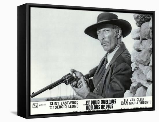 For a Few Dollars More, French Movie Poster, 1966-null-Framed Stretched Canvas