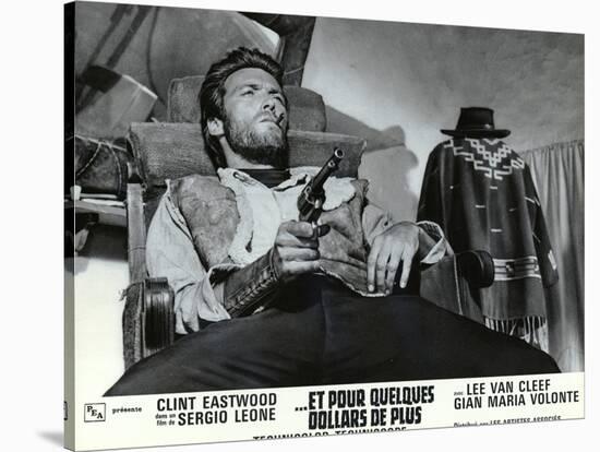 For a Few Dollars More, French Movie Poster, 1966-null-Stretched Canvas