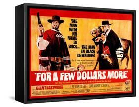 For a Few Dollars More, L-R, Clint Eastwood, Lee Van Cleef, 1965-null-Framed Stretched Canvas