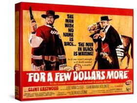 For a Few Dollars More, L-R, Clint Eastwood, Lee Van Cleef, 1965-null-Stretched Canvas