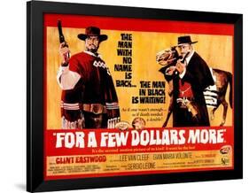 For a Few Dollars More, L-R, Clint Eastwood, Lee Van Cleef, 1965-null-Framed Poster