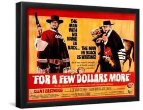 For a Few Dollars More, L-R, Clint Eastwood, Lee Van Cleef, 1965-null-Framed Poster