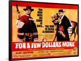 For a Few Dollars More, L-R, Clint Eastwood, Lee Van Cleef, 1965-null-Framed Poster