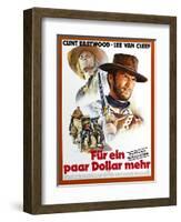 For a Few Dollars More, L-R Klaus Kinski, Clint Eastwood, 1965-null-Framed Art Print