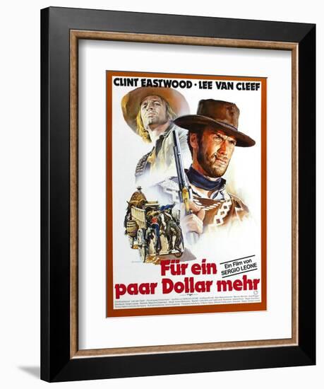 For a Few Dollars More, L-R Klaus Kinski, Clint Eastwood, 1965-null-Framed Art Print