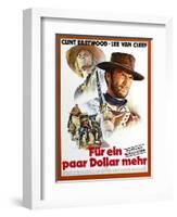 For a Few Dollars More, L-R Klaus Kinski, Clint Eastwood, 1965-null-Framed Art Print