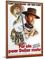 For a Few Dollars More, L-R Klaus Kinski, Clint Eastwood, 1965-null-Mounted Art Print