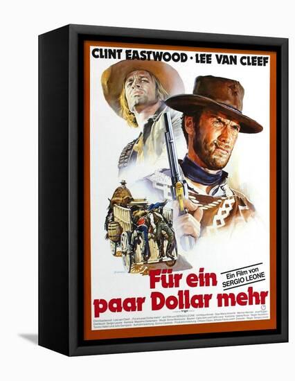 For a Few Dollars More, L-R Klaus Kinski, Clint Eastwood, 1965-null-Framed Stretched Canvas