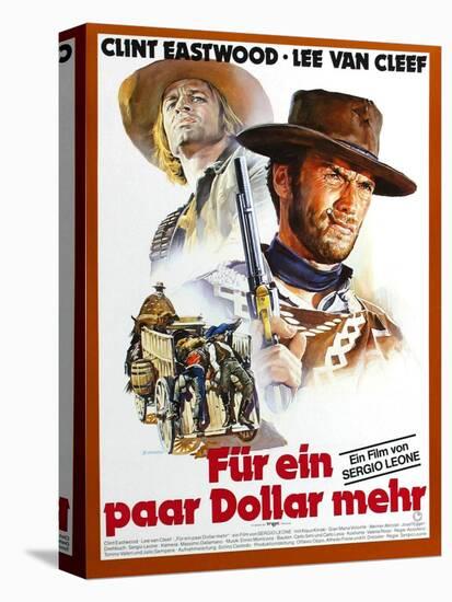 For a Few Dollars More, L-R Klaus Kinski, Clint Eastwood, 1965-null-Stretched Canvas