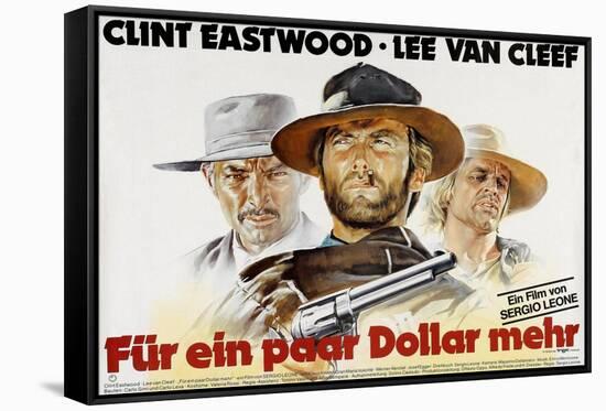 For a Few Dollars More, Lee Van Cleef, Clint Eastwood, Klaus Kinski, 1964-null-Framed Stretched Canvas