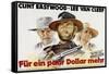 For a Few Dollars More, Lee Van Cleef, Clint Eastwood, Klaus Kinski, 1964-null-Framed Stretched Canvas