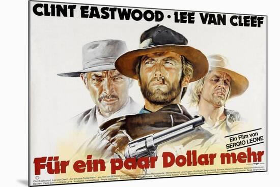 For a Few Dollars More, Lee Van Cleef, Clint Eastwood, Klaus Kinski, 1964-null-Mounted Premium Giclee Print