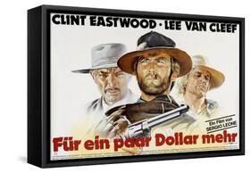 For a Few Dollars More, Lee Van Cleef, Clint Eastwood, Klaus Kinski, 1964-null-Framed Stretched Canvas