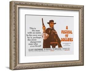 For a Few Dollars More, UK Movie Poster, 1966-null-Framed Art Print