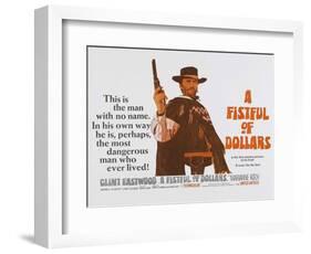 For a Few Dollars More, UK Movie Poster, 1966-null-Framed Art Print