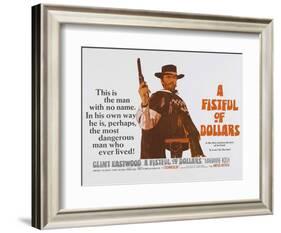 For a Few Dollars More, UK Movie Poster, 1966-null-Framed Art Print