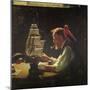 For a Good Boy (or Sea Captain Building Ship Model)-Norman Rockwell-Mounted Premium Giclee Print