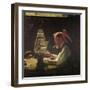 For a Good Boy (or Sea Captain Building Ship Model)-Norman Rockwell-Framed Giclee Print