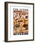 For Action, Enlist in the Air Service-Otho Cushing-Framed Art Print