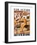 For Action, Enlist in the Air Service-Otho Cushing-Framed Art Print