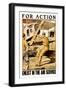 For Action Enlist in the Air Service-null-Framed Art Print