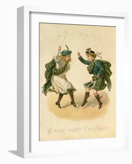 For Auld Lang Syne - a Right Merry Christmas-null-Framed Giclee Print