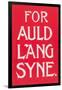 For Auld Lang Syne-null-Framed Art Print