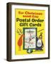 For Christmas Send Gay Postal Order Gift Cards, 4D Each with Envelope-null-Framed Art Print