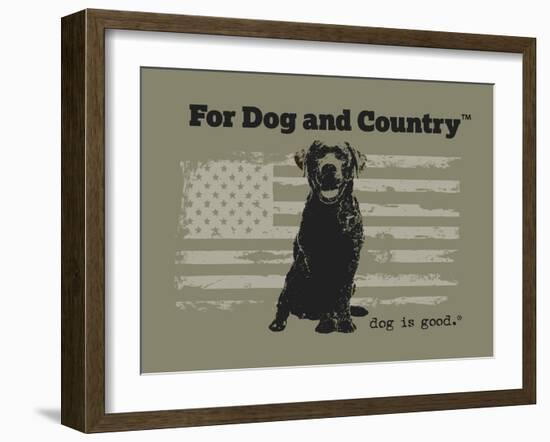 For Dog and Country-Dog is Good-Framed Art Print