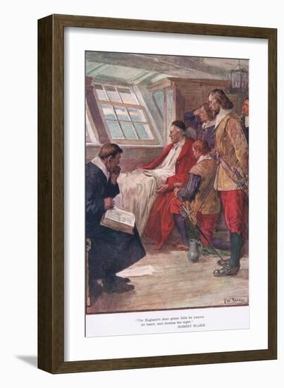 For England's Dear Green Hills He Yearns-William Rainey-Framed Giclee Print