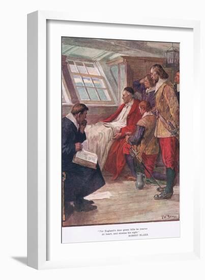 For England's Dear Green Hills He Yearns-William Rainey-Framed Giclee Print