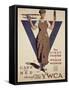 For Every Fighter a Woman Worker, 1st World War Ywca Propaganda Poster-Adolph Treidler-Framed Stretched Canvas