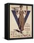 For Every Fighter a Woman Worker, 1st World War Ywca Propaganda Poster-Adolph Treidler-Framed Stretched Canvas