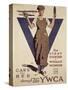 For Every Fighter a Woman Worker, 1st World War Ywca Propaganda Poster-Adolph Treidler-Stretched Canvas