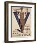 For Every Fighter a Woman Worker, 1st World War Ywca Propaganda Poster-Adolph Treidler-Framed Giclee Print