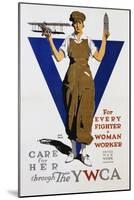 For Every Fighter a Woman Worker War Effort Poster by Adolph Triedler-null-Mounted Giclee Print