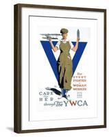 For Every Fighter a Woman Worker War Effort Poster-Adolph Triedler-Framed Giclee Print