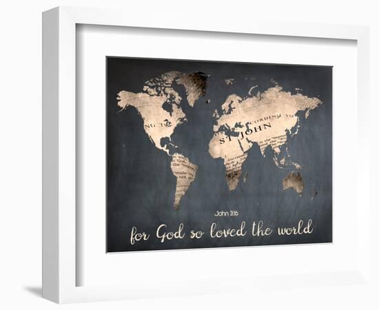 For God So Loved The World-Sheldon Lewis-Framed Art Print