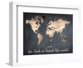 For God So Loved The World-Sheldon Lewis-Framed Art Print