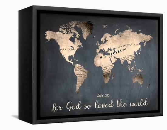 For God So Loved The World-Sheldon Lewis-Framed Stretched Canvas