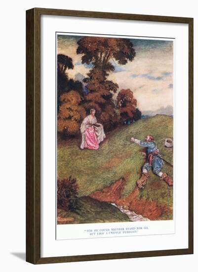 For He Could Neither Stand Nor Go, But Like a Cripple Tumbled , 1928-John Byam Liston Shaw-Framed Giclee Print